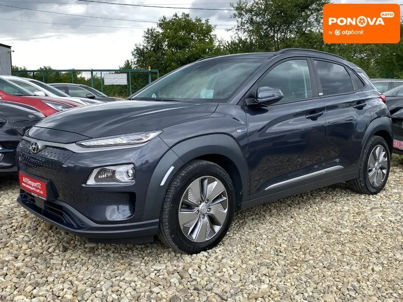 Hyundai Kona, 2020 г., Електро, 69 тыс. км, Внедорожник / Кроссовер, Серый, Сопошин AT-10399932 фото