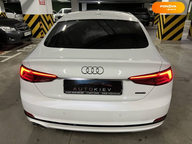 Audi A5 Sportback, 2017, Дизель, 2 л., 149 тис. км, Купе, Білий, Київ 42260 фото