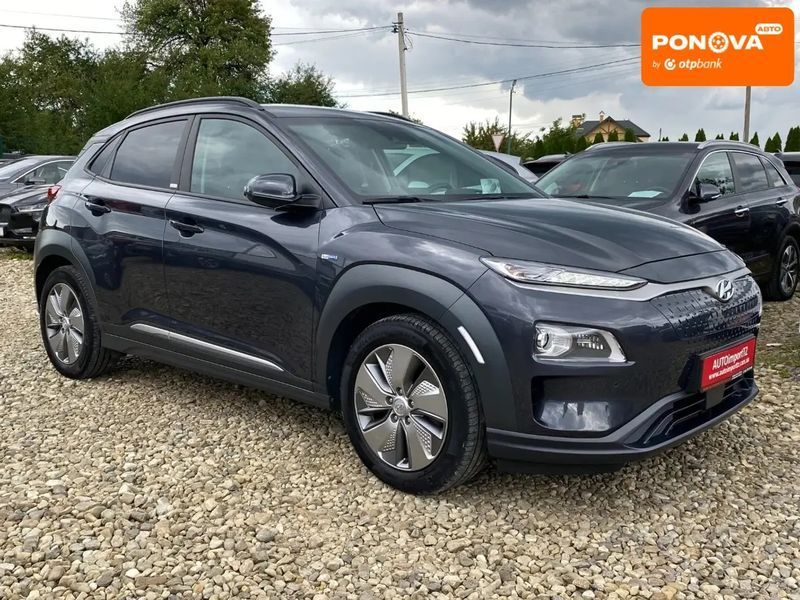 Hyundai Kona, 2020 г., Електро, 69 тыс. км, Внедорожник / Кроссовер, Серый, Сопошин AT-10399932 фото