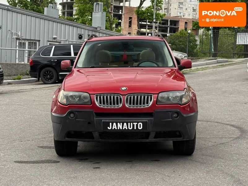 BMW X3, 2004 г., Газ пропан-бутан / Бензин, 243 тыс. км, Седан, Красный, Харьков AT-10417391 фото