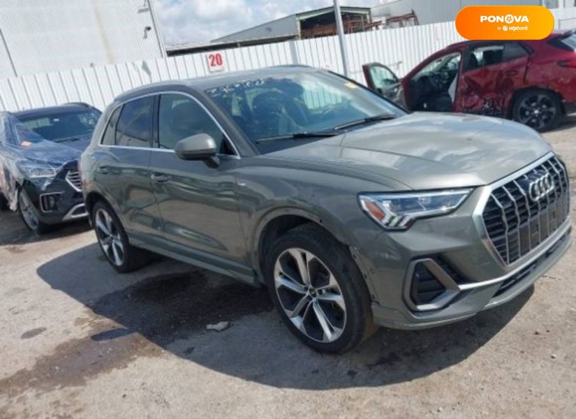 Audi Q3, 2019, Бензин, 2 л., 56 тис. км, Позашляховик / Кросовер, Зелений, Київ Cars-EU-US-KR-45552 фото