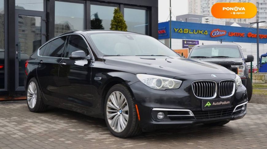 BMW 5 Series GT, 2015, Бензин, 164 тыс. км, Лифтбек, Чорный, Киев 102336 фото