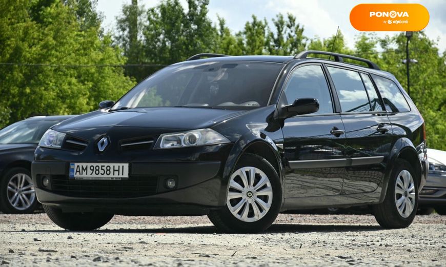 Renault Megane, 2009, Бензин, 1.6 л., 240 тис. км, Універсал, Чорний, Бердичів 110262 фото