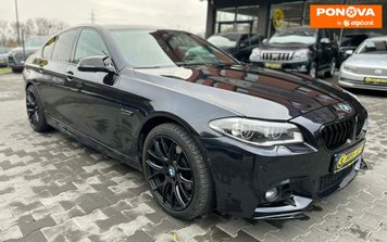 BMW 5 Series, 2014, Дизель, 2 л., 255 тис. км, Седан, Чорний, Чернівці 279446 фото