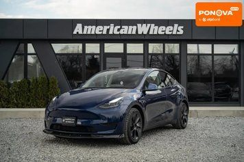 Tesla Model Y, 2021 р., Електро, 40 тис. км, Позашляховик / Кросовер, Синій, Чернівці AT-10413062 фото