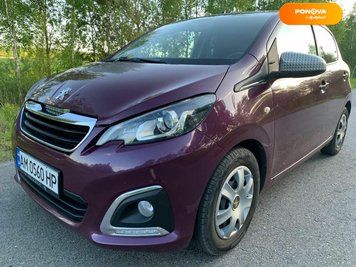 Peugeot 108, 2014, Бензин, 1.2 л., 122 тис. км, Хетчбек, Фіолетовий, Романів Cars-Pr-181374 фото