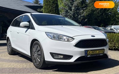 Ford Focus, 2018, Бензин, 1 л., 106 тыс. км, Универсал, Белый, Львов 38089 фото