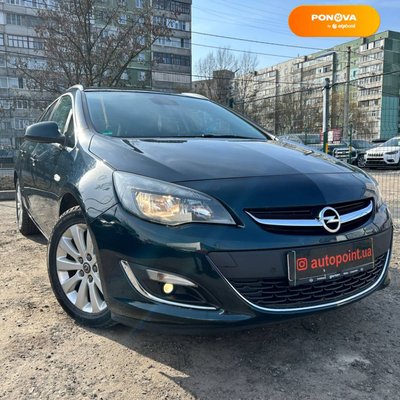 Opel Astra, 2014, Дизель, 1.6 л., 233 тыс. км, Универсал, Зеленый, Сумы 34754 фото