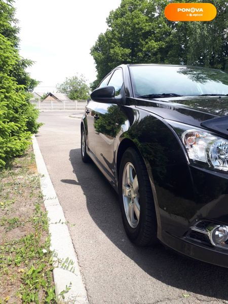 Chevrolet Cruze, 2014, Газ пропан-бутан / Бензин, 1.36 л., 91 тис. км, Седан, Чорний, Глеваха Cars-Pr-67749 фото