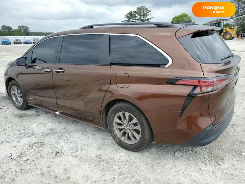 Toyota Sienna, 2021, Гібрид (HEV), 2.5 л., 229 тис. км, Мінівен, Коричневий, Дніпро (Дніпропетровськ) Cars-EU-US-KR-108469 фото