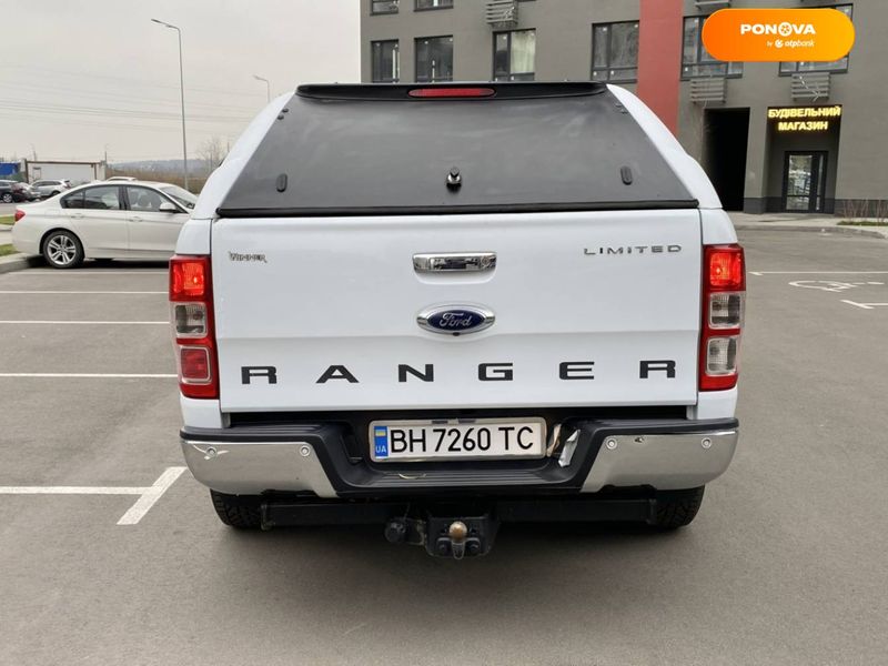 Ford Ranger, 2017, Дизель, 2.2 л., 257 тис. км, Пікап, Білий, Київ 13301 фото