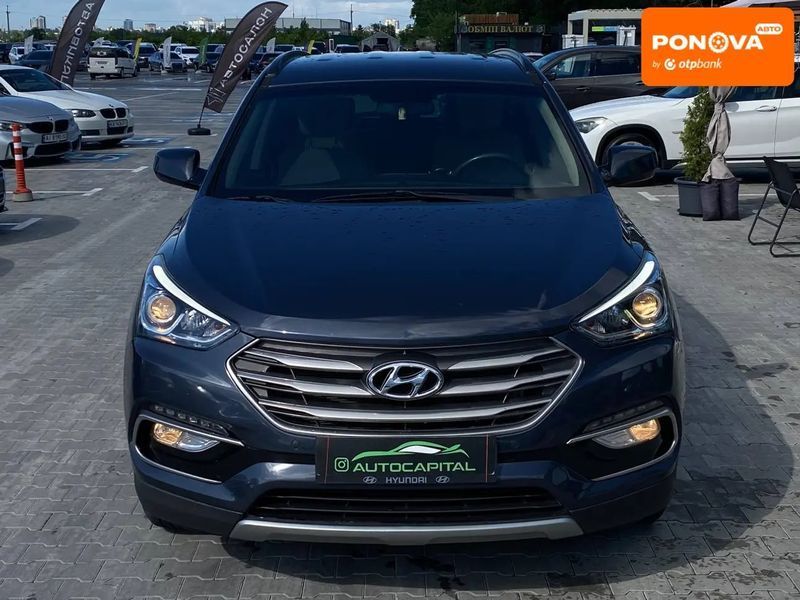 Hyundai Santa FE, 2016 р., Бензин, 96 тис. км, Позашляховик / Кросовер, Синій, Київ AT-10419104 фото