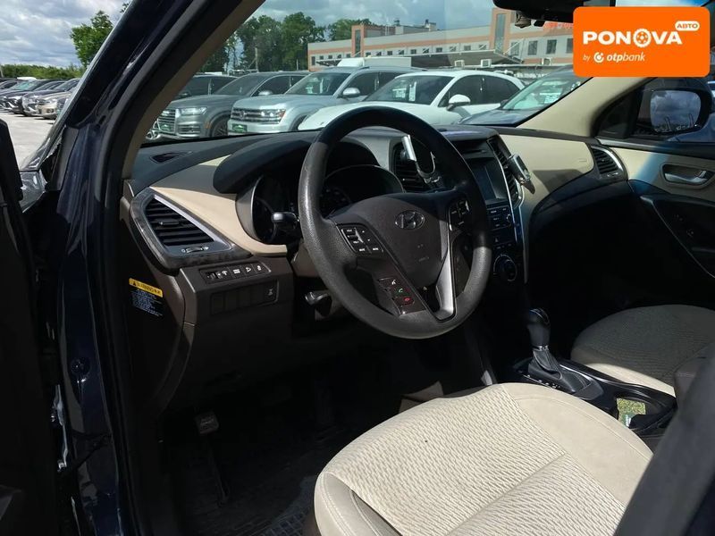 Hyundai Santa FE, 2016 р., Бензин, 96 тис. км, Позашляховик / Кросовер, Синій, Київ AT-10419104 фото