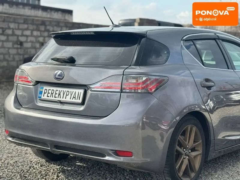 Lexus CT, 2012 р., Газ пропан-бутан / Бензин, 186 тис. км, Хетчбек, Сірий, Дніпро (Дніпропетровськ) AT-10413299 фото