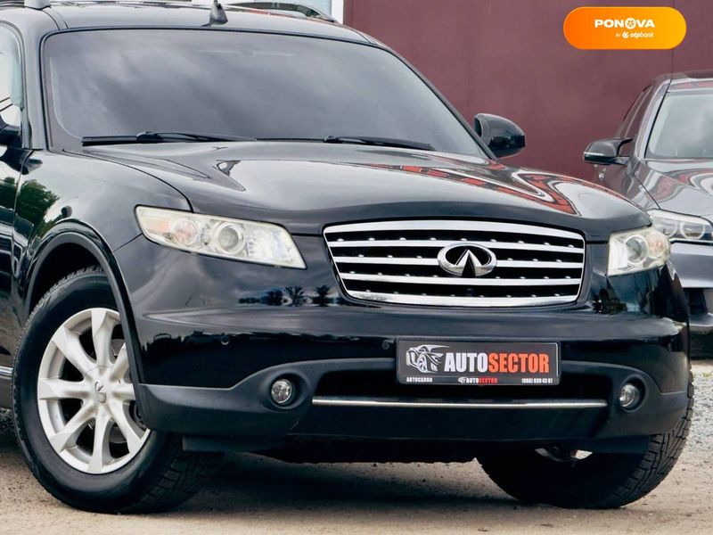 Infiniti FX 35, 2006, Газ пропан-бутан / Бензин, 130 тис. км, Позашляховик / Кросовер, Чорний, Харків 100950 фото