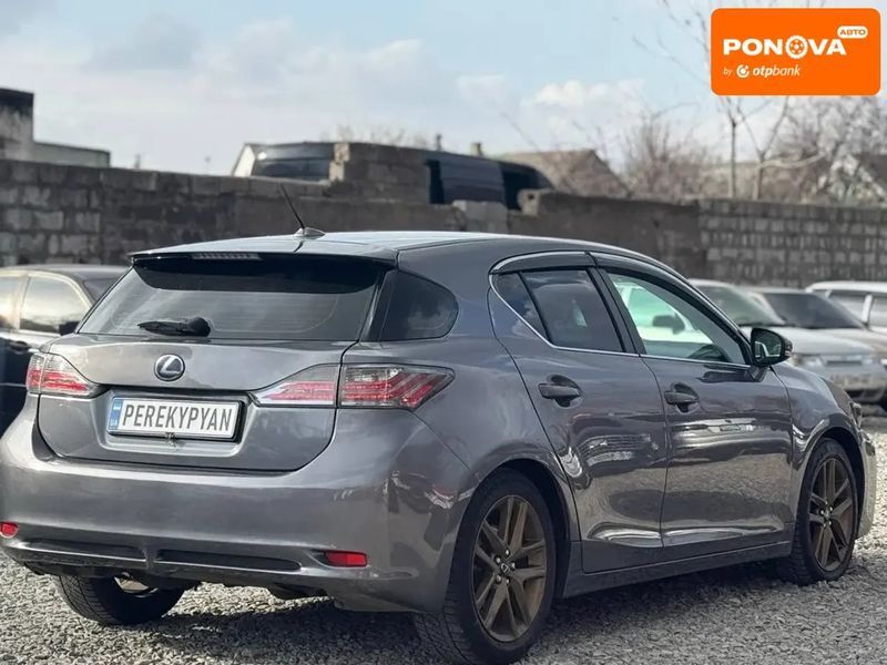Lexus CT, 2012 р., Газ пропан-бутан / Бензин, 186 тис. км, Хетчбек, Сірий, Дніпро (Дніпропетровськ) AT-10413299 фото