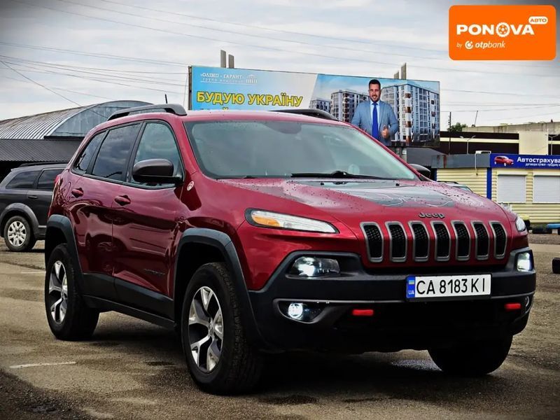 Jeep Cherokee, 2014 р., Газ пропан-бутан / Бензин, 247 тис. км, Позашляховик / Кросовер, Червоний, Черкаси AT-10419863 фото