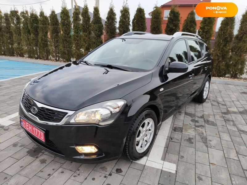 Kia Ceed, 2009, Бензин, 1.6 л., 181 тыс. км, Универсал, Чорный, Луцк Cars-Pr-68495 фото