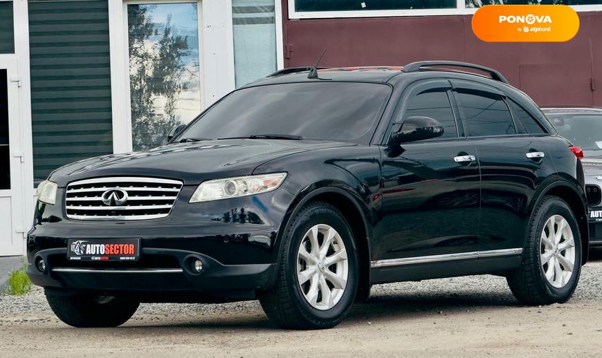 Infiniti FX 35, 2006, Газ пропан-бутан / Бензин, 130 тис. км, Позашляховик / Кросовер, Чорний, Харків 100950 фото