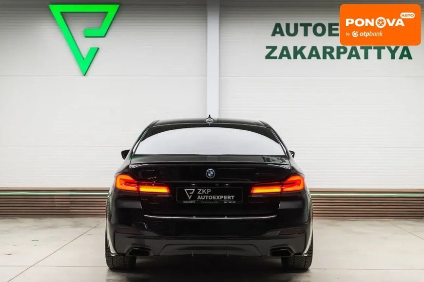 BMW 5 Series, 2018 р., Гібрид (HEV), 138 тис. км, Седан, Чорний, Мукачево AT-10410146 фото