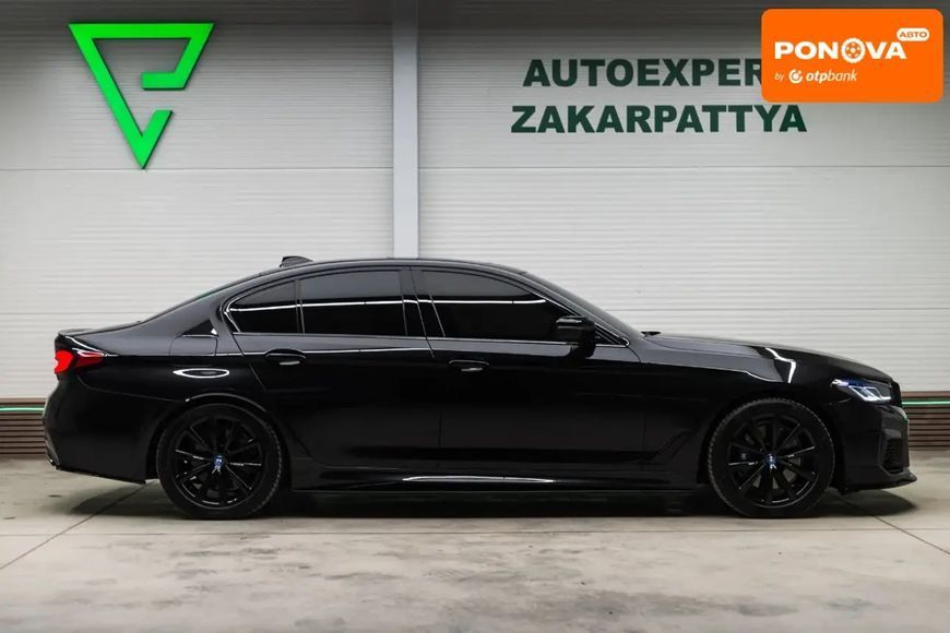 BMW 5 Series, 2018 р., Гібрид (HEV), 138 тис. км, Седан, Чорний, Мукачево AT-10410146 фото