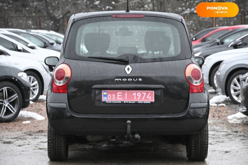 Renault Modus, 2006, Дизель, 1.5 л., 205 тыс. км, Хетчбек, Чорный, Бердичев 28552 фото