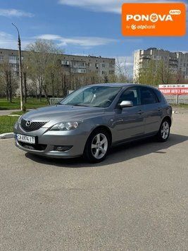 Mazda 3, 2006 р., Бензин, 215 тис. км, Хетчбек, Сірий, Кам'янка AT-10415732 фото