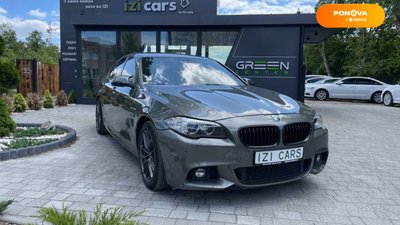 BMW 5 Series, 2014, Бензин, 2.98 л., 195 тис. км, Седан, Сірий, Львів 48361 фото