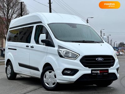 Ford Transit Custom, 2018, Дизель, 2 л., 82 тис. км, Мінівен, Білий, Київ 30265 фото