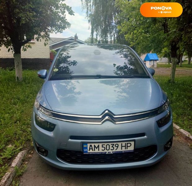 Citroen C4 Picasso, 2014, Дизель, 1.56 л., 251 тыс. км, Микровен, Синий, Житомир Cars-Pr-68325 фото