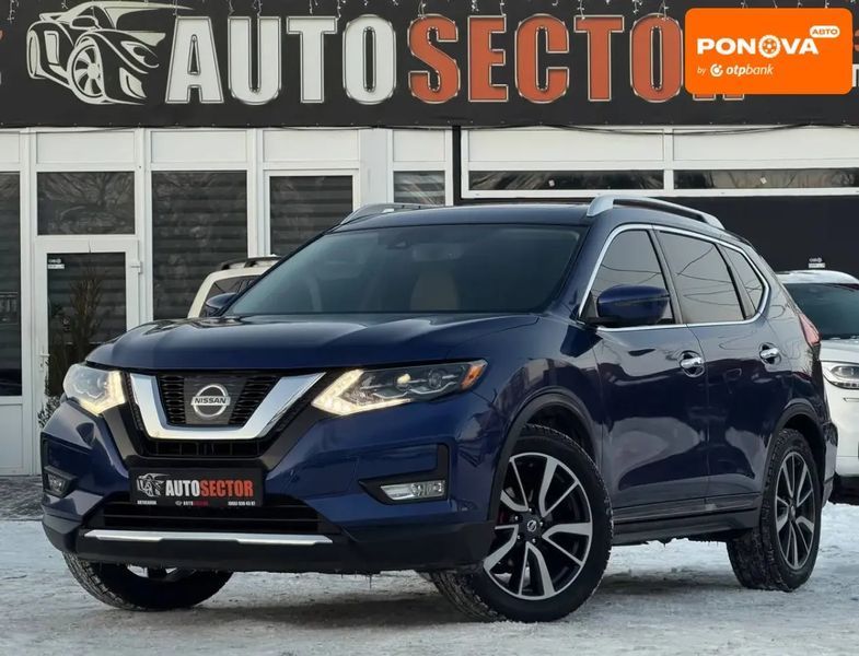 Nissan Rogue, 2017 р., Бензин, 159 тис. км, Позашляховик / Кросовер, Синій, Харків AT-10408922 фото