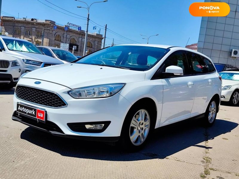 Ford Focus, 2016, Бензин, 1 л., 141 тис. км, Універсал, Білий, Харків 110234 фото