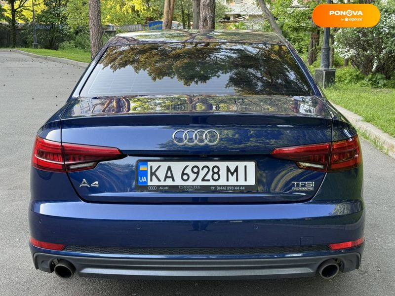 Audi A4, 2016, Бензин, 1.98 л., 94 тис. км, Седан, Синій, Київ Cars-Pr-66570 фото