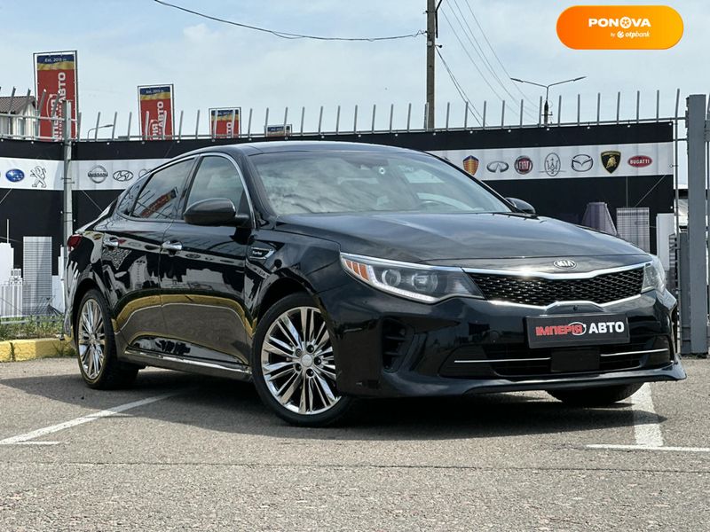 Kia Optima, 2016, Бензин, 2 л., 96 тис. км, Седан, Чорний, Київ 106930 фото