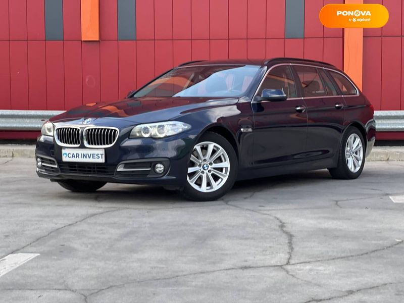 BMW 5 Series, 2017, Дизель, 2 л., 195 тыс. км, Универсал, Синий, Киев 110056 фото