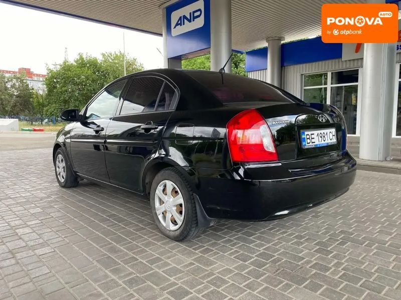 Hyundai Accent, 2007 г., Бензин, 93 тыс. км, Седан, Чорный, Николаев AT-10403812 фото
