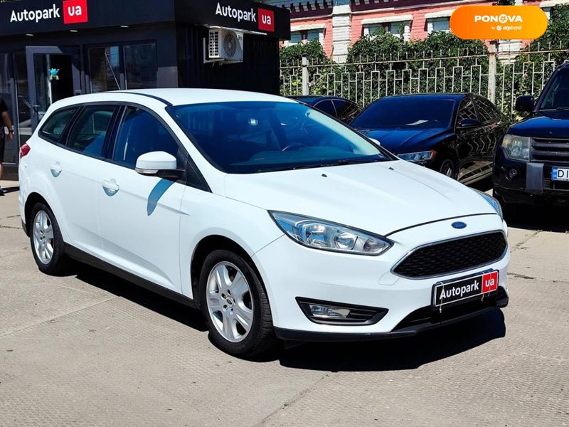 Ford Focus, 2016, Бензин, 1 л., 141 тыс. км, Универсал, Белый, Харьков 110234 фото