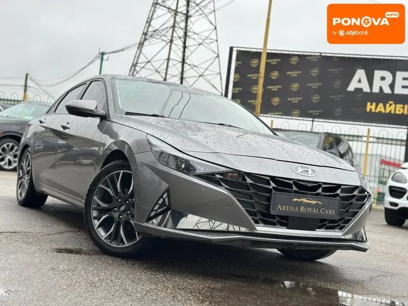 Hyundai Elantra, 2021 р., Газ пропан-бутан / Бензин, 60 тис. км, Седан, Сірий, Харків AT-10403400 фото