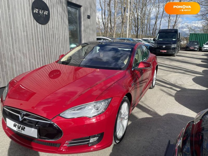 Tesla Model S, 2014, Електро, 136 тис. км, Ліфтбек, Червоний, Тернопіль 33460 фото