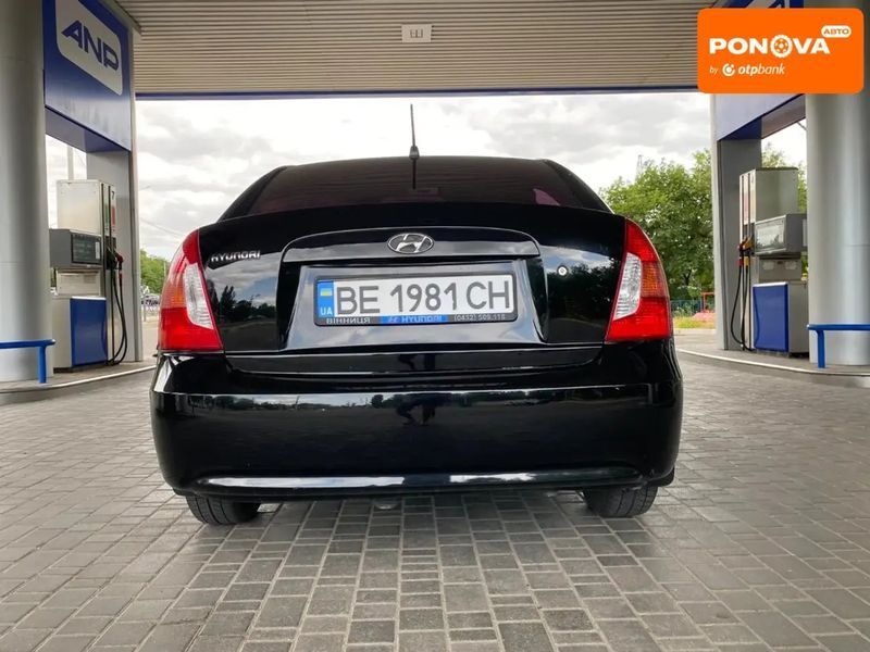 Hyundai Accent, 2007 г., Бензин, 93 тыс. км, Седан, Чорный, Николаев AT-10403812 фото