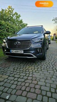 Hyundai Grand Santa Fe, 2017, Дизель, 2.2 л., 91 тис. км, Позашляховик / Кросовер, Синій, Львів Cars-Pr-183067 фото