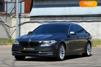 BMW 5 Series, 2014, Бензин, 3 л., 182 тис. км, Седан, Сірий, Київ 110916 фото