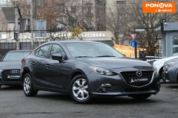 Mazda 3, 2015, Бензин, 2 л., 181 тис. км, Седан, Сірий, Київ 279599 фото