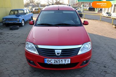 Dacia Logan, 2009, Бензин, 1.6 л., 176 тис. км, Седан, Червоний, Львів 26585 фото