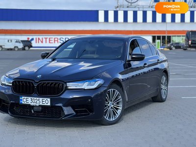 BMW 5 Series, 2017, Бензин, 3 л., 89 тыс. км, Седан, Синий, Черновцы 48023 фото