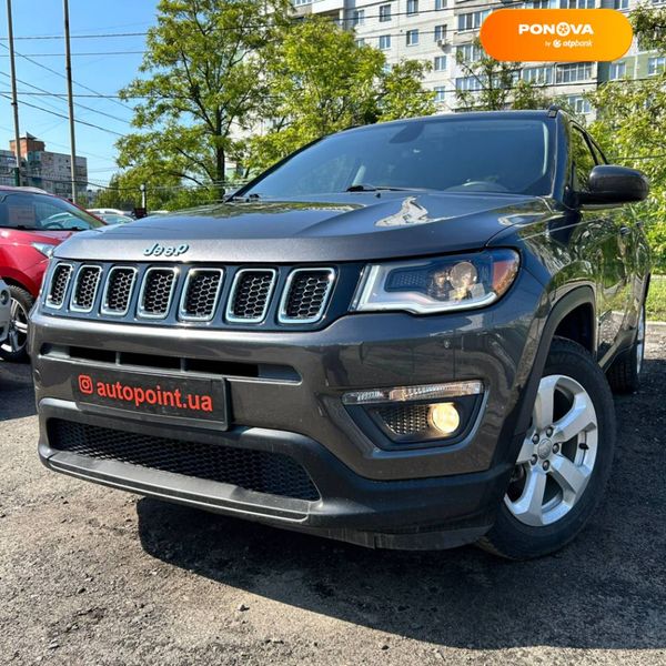 Jeep Compass, 2018, Бензин, 2.36 л., 90 тис. км, Позашляховик / Кросовер, Сірий, Суми 109728 фото