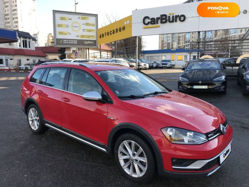 Volkswagen Golf Alltrack, 2017, Бензин, 1.8 л., 78 тыс. км, Универсал, Красный, Одесса 17621 фото