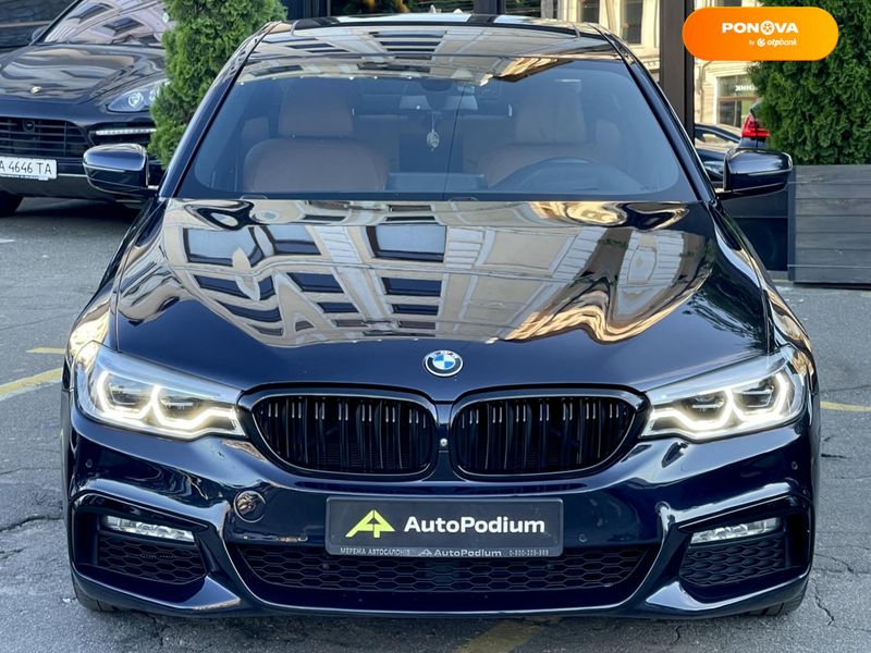 BMW 5 Series, 2016, Бензин, 3 л., 123 тис. км, Седан, Синій, Київ 110934 фото