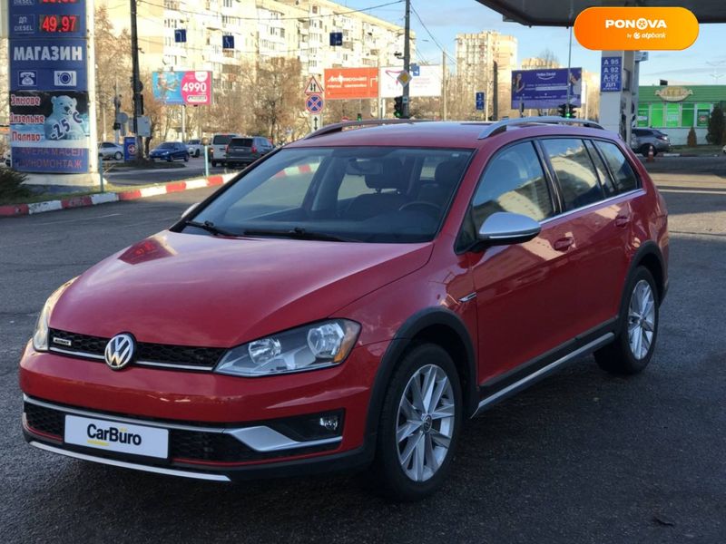 Volkswagen Golf Alltrack, 2017, Бензин, 1.8 л., 78 тыс. км, Универсал, Красный, Одесса 17621 фото