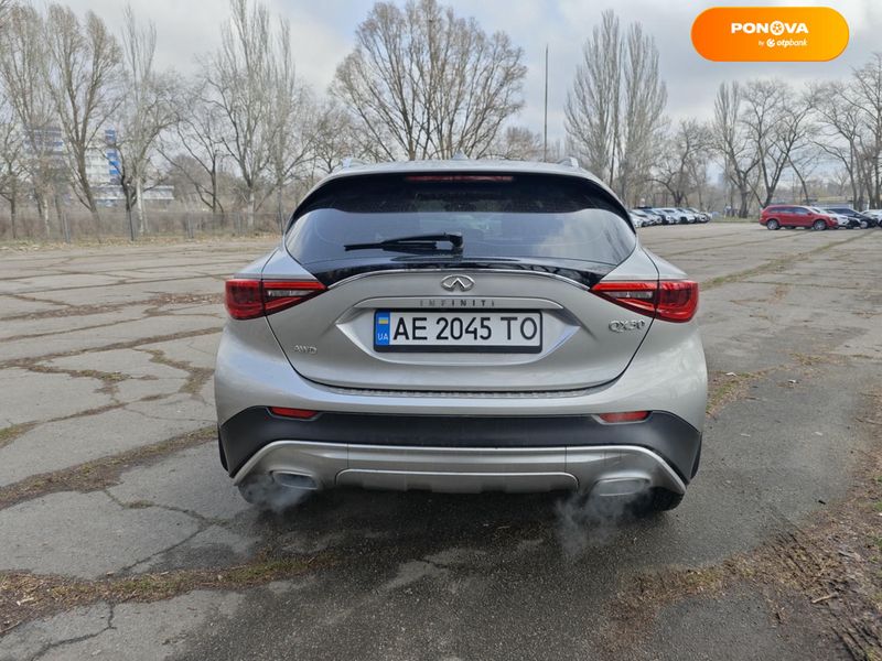 Infiniti QX30, 2016, Бензин, 1.99 л., 108 тис. км, Позашляховик / Кросовер, Сірий, Запоріжжя 32663 фото